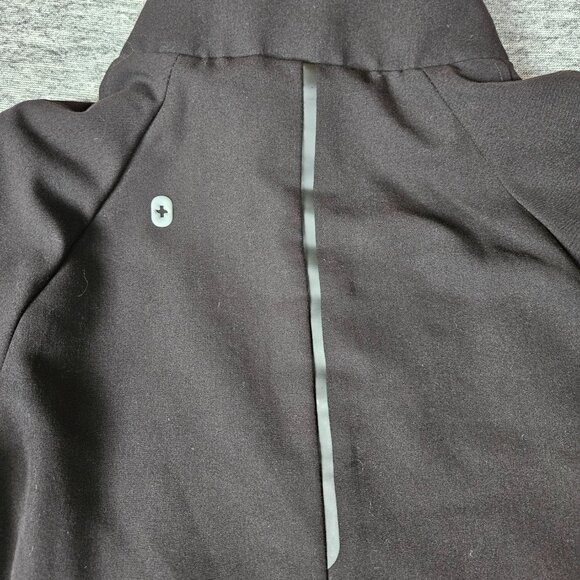 FIGS Sydney Scrubs Jacket Black Womens Small Full Zip Medical Nurse Alchemy LOGO - Picture 5 of 15